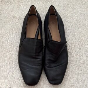 The Row ALYS Black Leather Women's Loafers